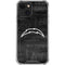 NFL Los Angeles Chargers Black & White iPhone 14 Clear Case