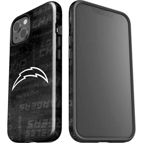 NFL Los Angeles Chargers Black & White iPhone 15 Plus Impact Case