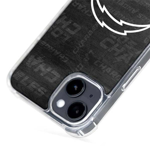 NFL Los Angeles Chargers Black & White iPhone 15 Plus MagSafe Case