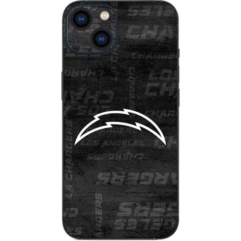 NFL Los Angeles Chargers Black & White iPhone 14 Plus Skin