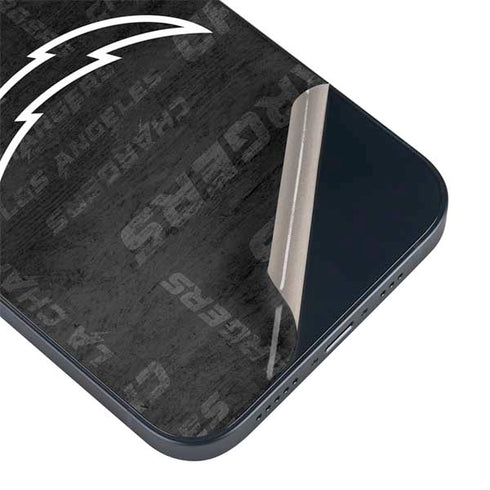 NFL Los Angeles Chargers Black & White iPhone 15 Plus Skin