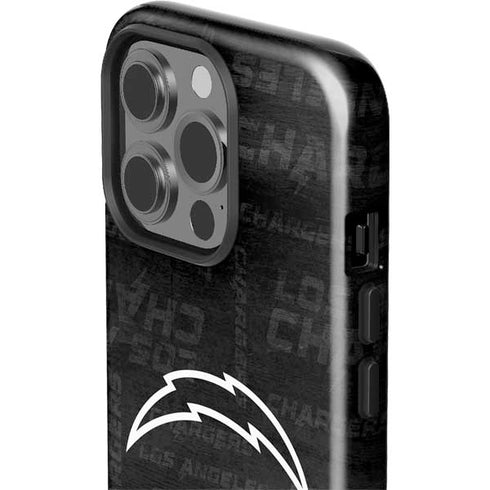 NFL Los Angeles Chargers Black & White iPhone 14 Pro Impact Case
