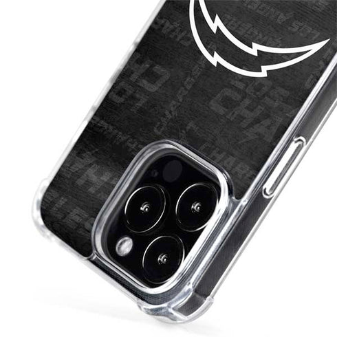 NFL Los Angeles Chargers Black & White iPhone 15 Pro Max MagSafe Case