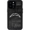 NFL Los Angeles Chargers Black & White iPhone 14 Pro Max Waterproof Case