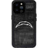 NFL Los Angeles Chargers Black & White iPhone 14 Pro Max Waterproof Case