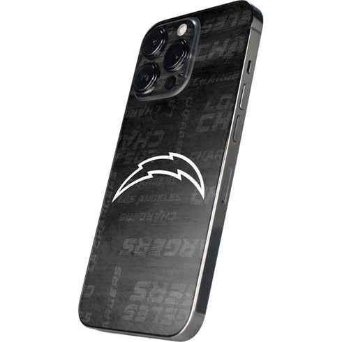 NFL Los Angeles Chargers Black & White iPhone 14 Pro Skin