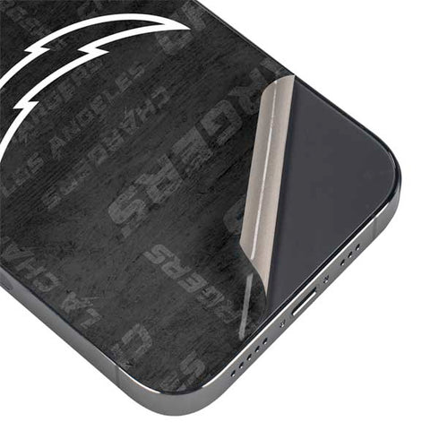 NFL Los Angeles Chargers Black & White iPhone 14 Pro Skin