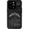 NFL Los Angeles Chargers Black & White iPhone 14 Pro Waterproof Case