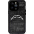 NFL Los Angeles Chargers Black & White iPhone 14 Pro Waterproof Case