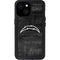 NFL Los Angeles Chargers Black & White iPhone 15 Waterproof Case