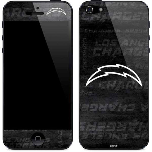NFL Los Angeles Chargers Black & White iPhone 5/5s/5SE Skin