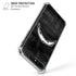 NFL Los Angeles Chargers Black & White iPhone 7/8 Plus Clear Case