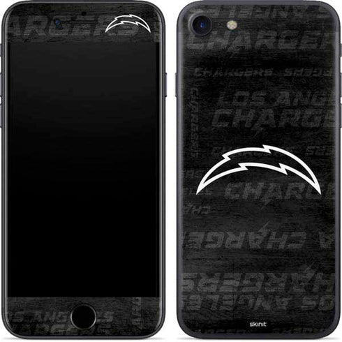 NFL Los Angeles Chargers Black & White iPhone 7 Skin