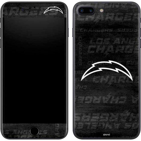 NFL Los Angeles Chargers Black & White iPhone 8 Plus Skin