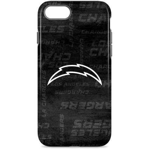 NFL Los Angeles Chargers Black & White iPhone 8 Pro Case