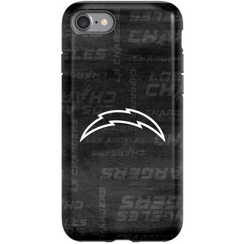 NFL Los Angeles Chargers Black & White iPhone SE (2nd & 3rd Gen) Pro Case