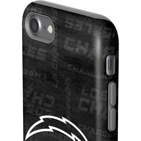 NFL Los Angeles Chargers Black & White iPhone SE (2nd & 3rd Gen) Pro Case