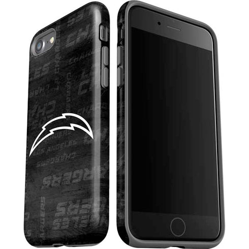 NFL Los Angeles Chargers Black & White iPhone SE (2nd & 3rd Gen) Pro Case
