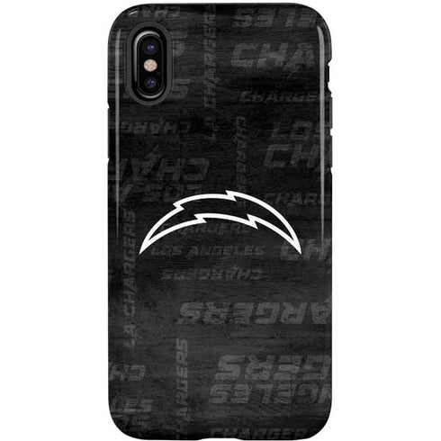 NFL Los Angeles Chargers Black & White iPhone X Pro Case