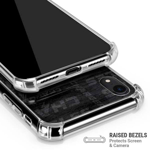 NFL Los Angeles Chargers Black & White iPhone XR Clear Case