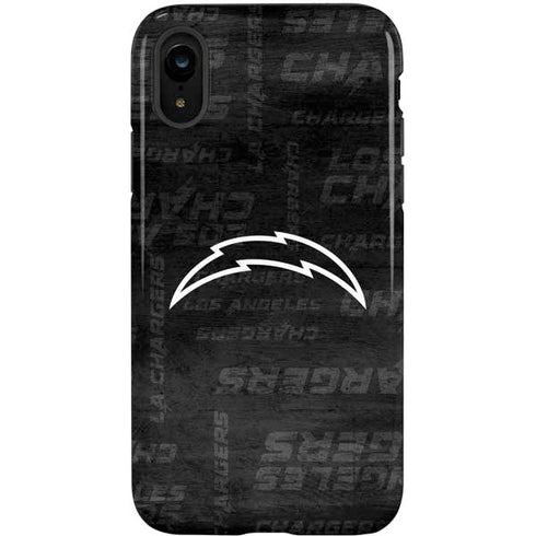 NFL Los Angeles Chargers Black & White iPhone XR Pro Case