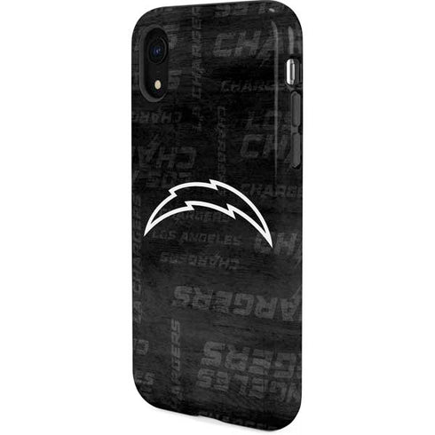 NFL Los Angeles Chargers Black & White iPhone XR Pro Case