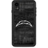 NFL Los Angeles Chargers Black & White iPhone XR Waterproof Case