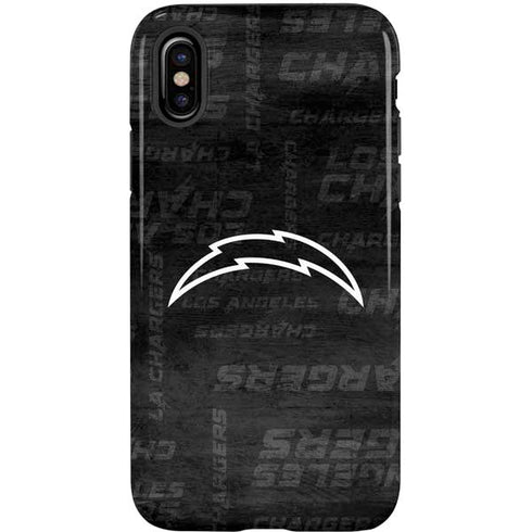 NFL Los Angeles Chargers Black & White iPhone XS Pro Case
