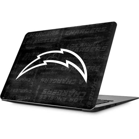 NFL Los Angeles Chargers Black & White Apple MacBook Skin