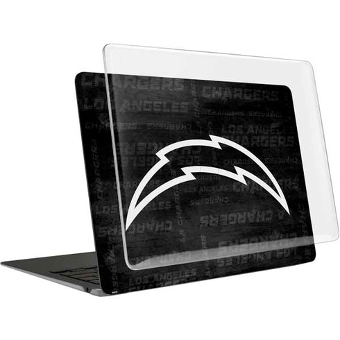 NFL Los Angeles Chargers Black & White MacBook Air 13in (2020) Case plus Skin