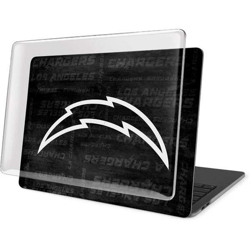 NFL Los Angeles Chargers Black & White MacBook Pro 13in (2020) Case plus Skin