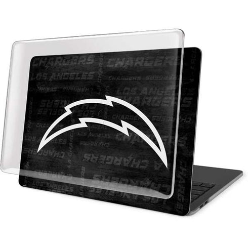 NFL Los Angeles Chargers Black & White MacBook Pro 16in (2019-20) Case plus Skin