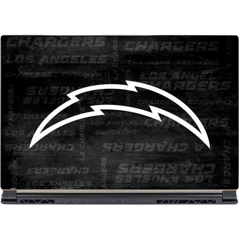 NFL Los Angeles Chargers Black & White MSI GS65 Stealth Laptop Skin