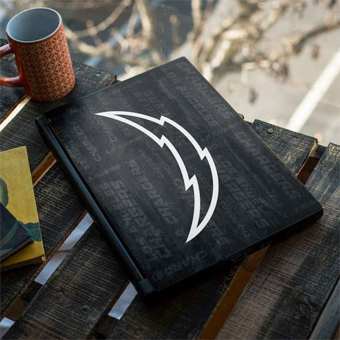 NFL Los Angeles Chargers Black & White MSI GS65 Stealth Laptop Skin