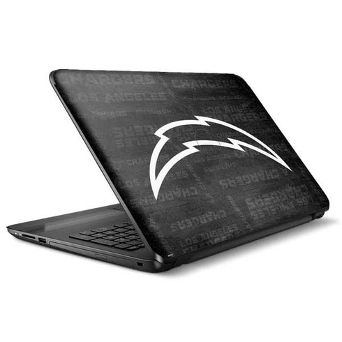 NFL Los Angeles Chargers Black & White HP Notebook Skin