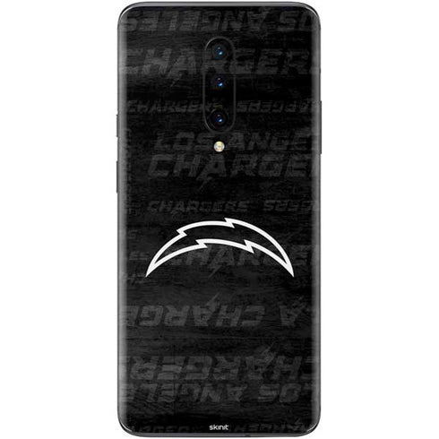 NFL Los Angeles Chargers Black & White OnePlus 7 Pro Skin