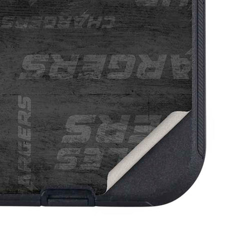NFL Los Angeles Chargers Black & White Otterbox Defender iPhone Skin