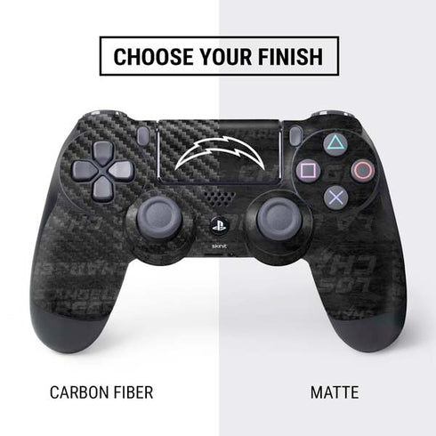 NFL Los Angeles Chargers Black & White PS4 Controller Skin