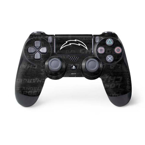 NFL Los Angeles Chargers Black & White PS4 Controller Skin