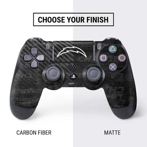 NFL Los Angeles Chargers Black & White PS4 Pro/Slim Controller Skin