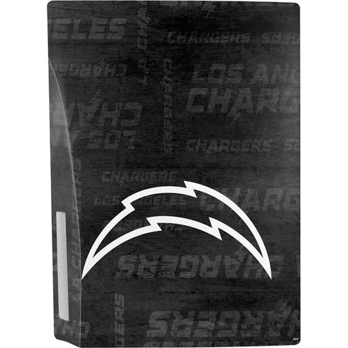 NFL Los Angeles Chargers Black & White PS5 Bundle Skin
