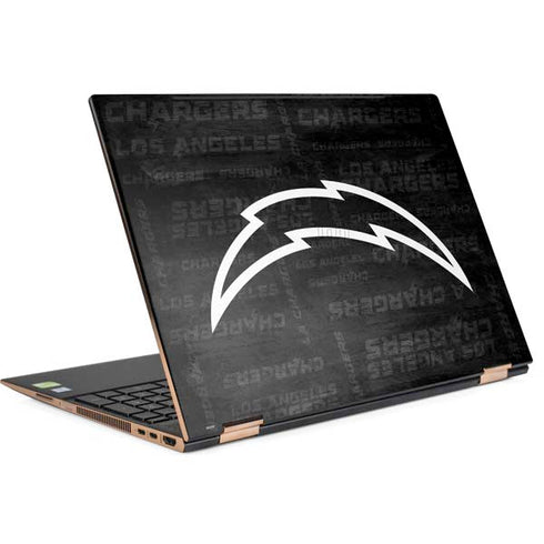 NFL Los Angeles Chargers Black & White HP Spectre Skin