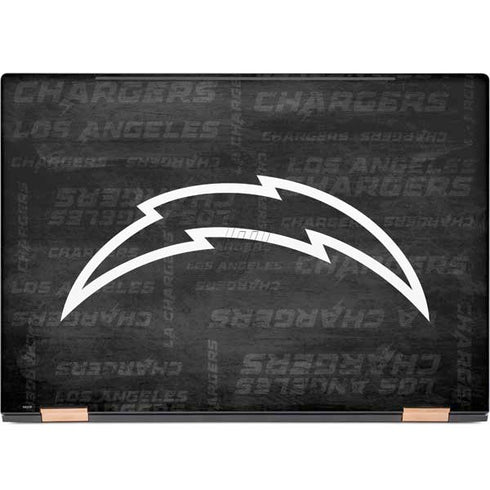 NFL Los Angeles Chargers Black & White HP Spectre Skin
