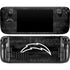 NFL Los Angeles Chargers Black & White Steam Deck Handheld Gaming Computer Skin