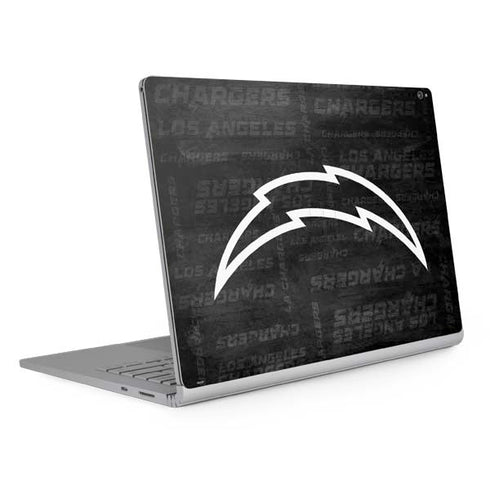 NFL Los Angeles Chargers Black & White Surface Book 2 15in Skin