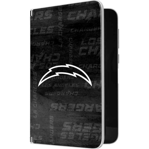 NFL Los Angeles Chargers Black & White Surface Duo Skin
