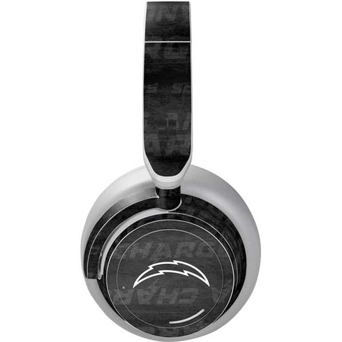 NFL Los Angeles Chargers Black & White Surface Headphones Skin