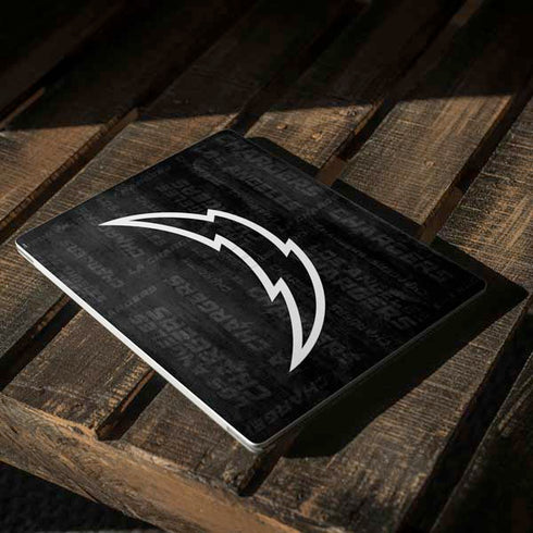 NFL Los Angeles Chargers Black & White Surface Laptop 2 Skin