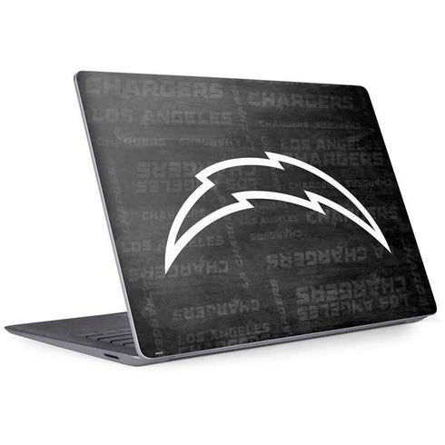 NFL Los Angeles Chargers Black & White Surface Laptop 3 13.5in Skin