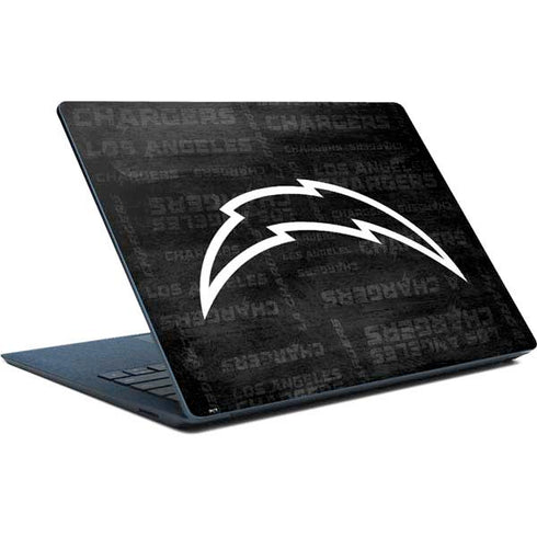 NFL Los Angeles Chargers Black & White Surface Laptop Skin